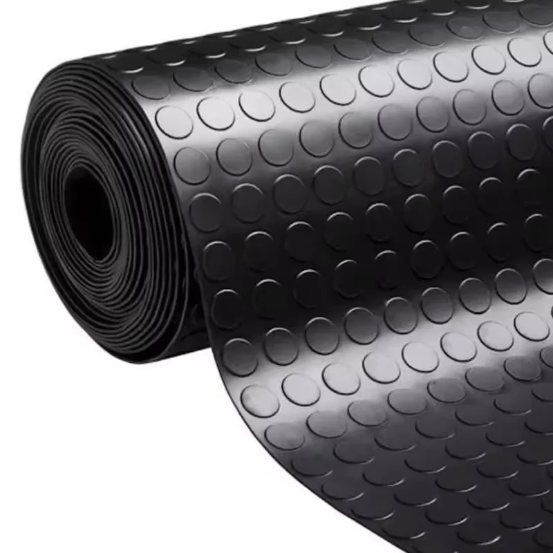 Lili home rubber doormat mat with polka dots 140 x 100 cm 1mm thick. The polka dot design is not only aesthetically attractive, but also provides a non-slip surface, ensuring everyone's safety in your home or lock.