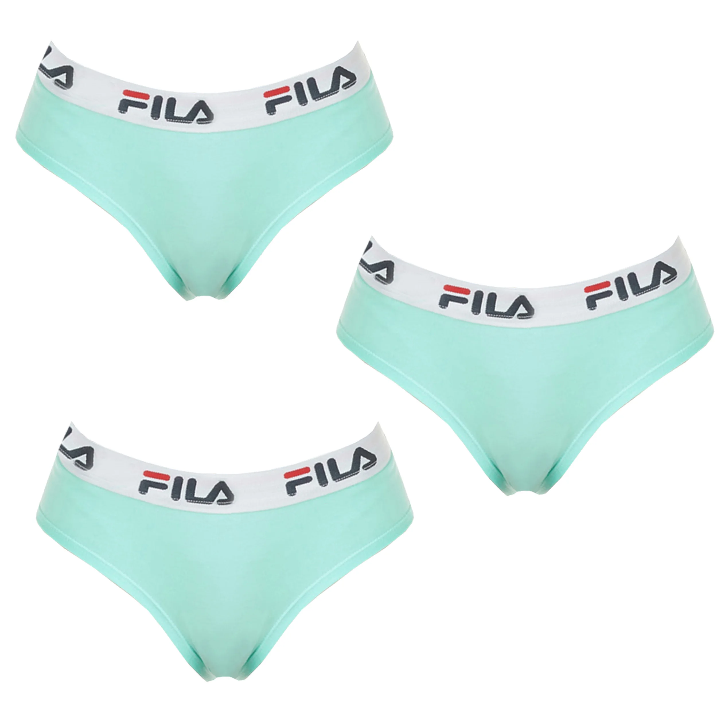 Pack 3 slips deportivos FILA en color azul turquesa
