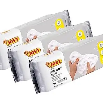 JOVJ5-Air Dry Kit of 3 units-modeling paste _ Air dried without oven _ white color _ 3 units of 500 grams (P85/3)