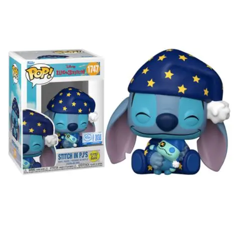Funko pop stitch en pijama 1747 - lilo y stitch brillante en la oscuridad - 889698919210