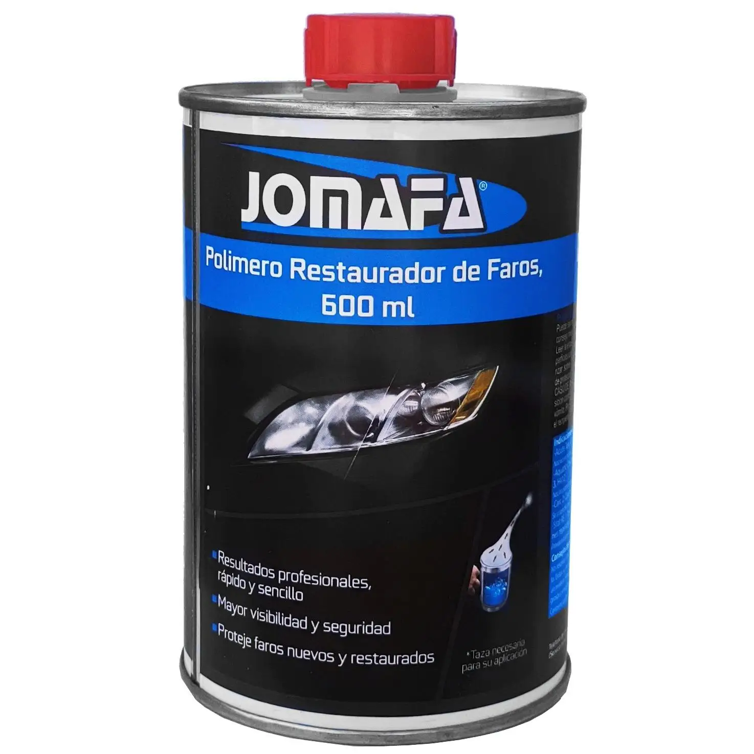 JOMAFA Polimero liquido para restaurar faros, botella de 600ml (800GR)  - 10817