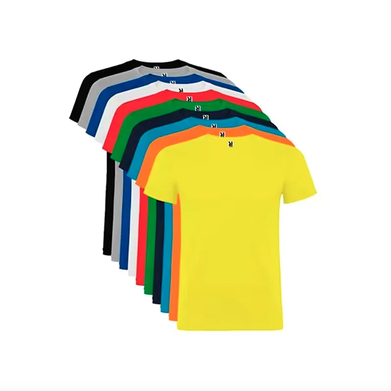 Roly Pack 10 100% Cotton Men's Short Sleeve T-Shirts 155Grs, Basic Colored T-Shirts, Basic T-Shirt Pack, Comfortable T-Shirts, Cotton T-Shirts