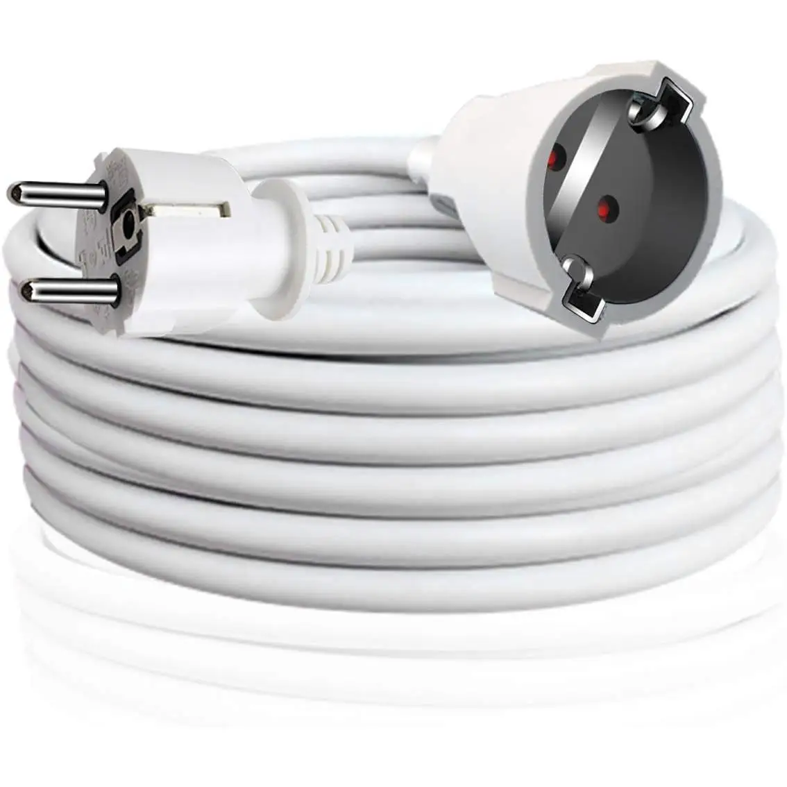 2/3/5/8M/10M power extension Cable with plug protection, maximum power 3680W, 230V, 16A, multiple use. WKL Store