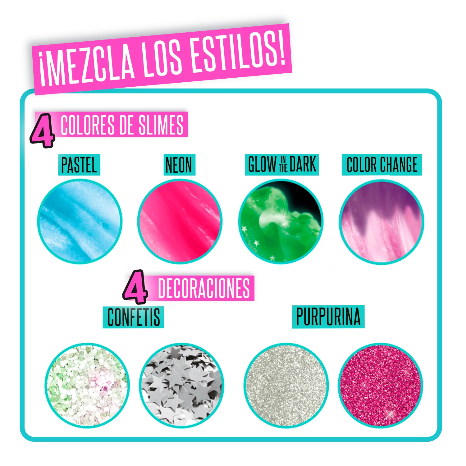 Mini slime briefcase that glow in the dark and changes color - mini slime case glow in the dark and color change - so slime - canal toys - ssc049