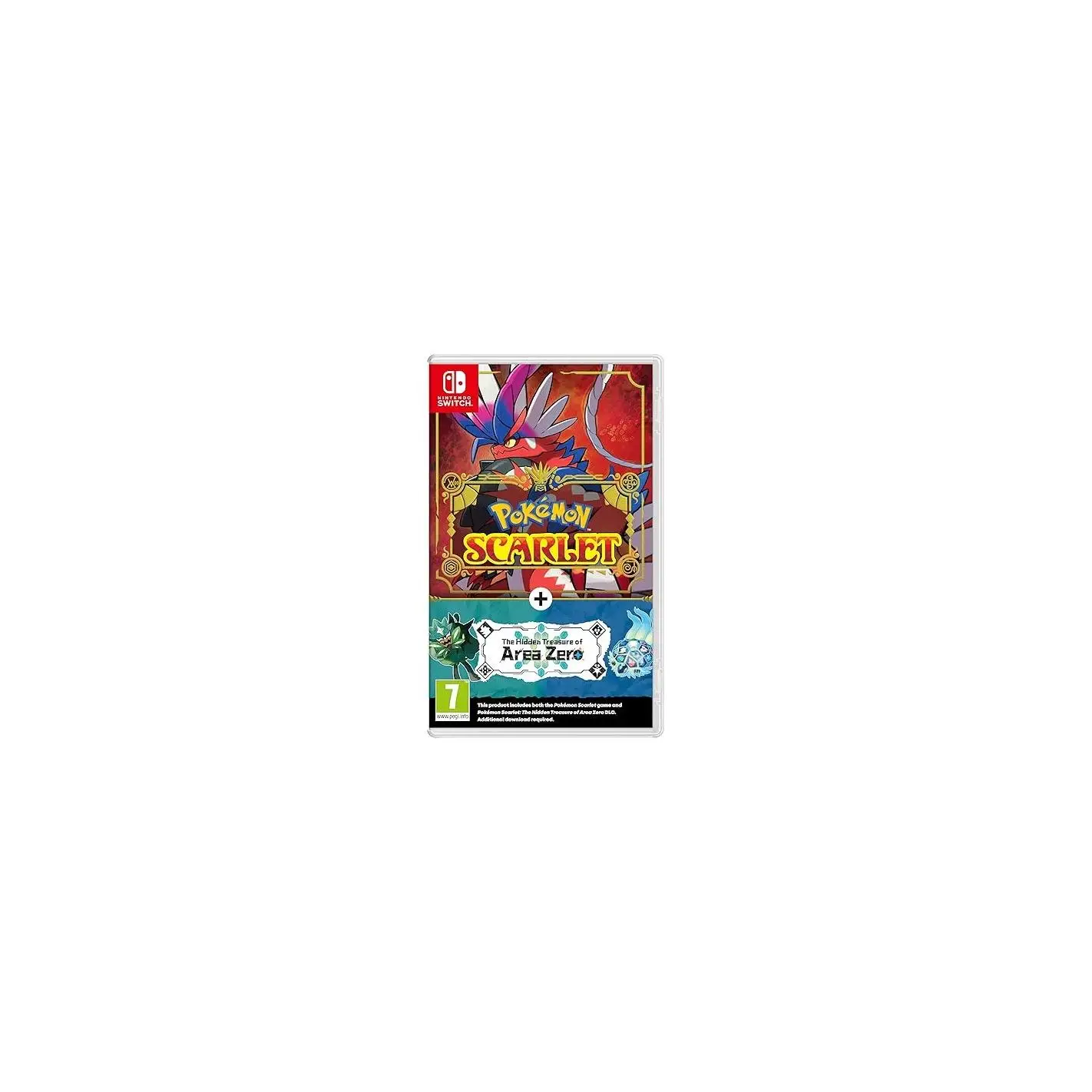 Pokemon Scarlet + The Hidden Treasure of Area Zero Bundle (Cart Revision 004) - Juego de Importación
