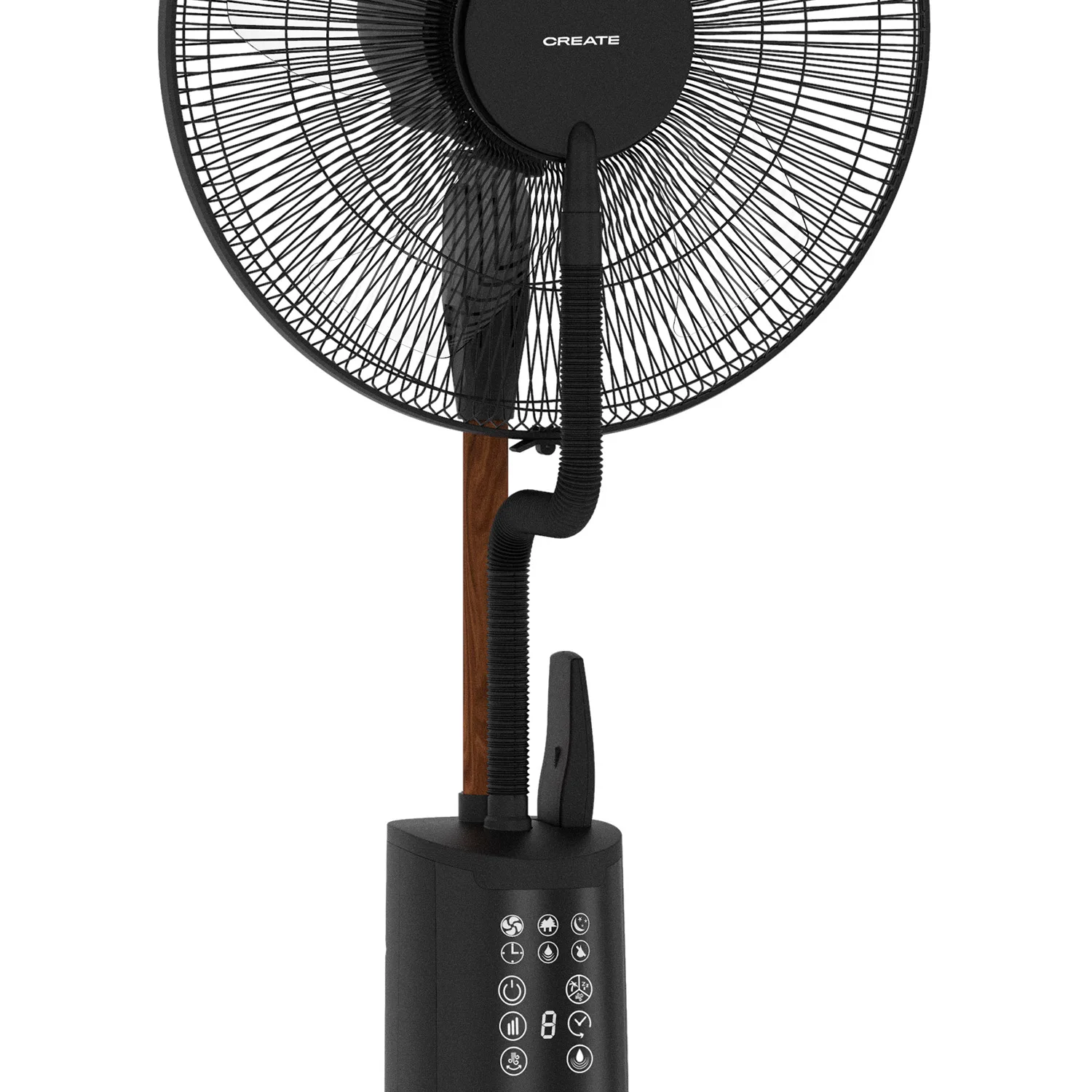 Create - oscillating nebulizer fan with remote control - 70 w- air mist pro