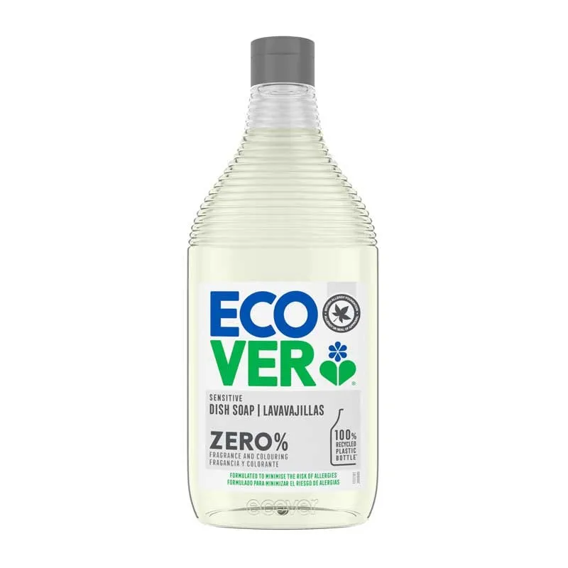 Lavavajillas ZERO% 450ml Ecover Bioclub - Detergente Lavavajilla a Mano