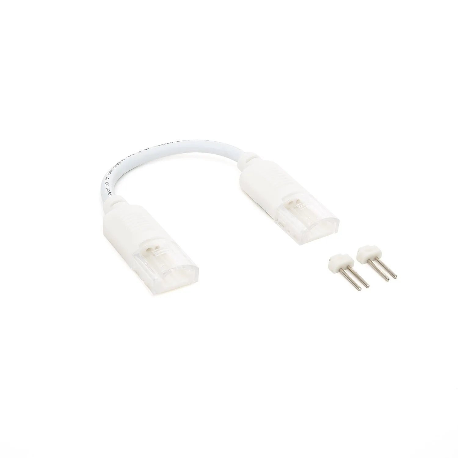 Ledkia - Conector Doble con Cable para Tiras LED 220V AC SMD 12mm Ancho IP65 Monocolor