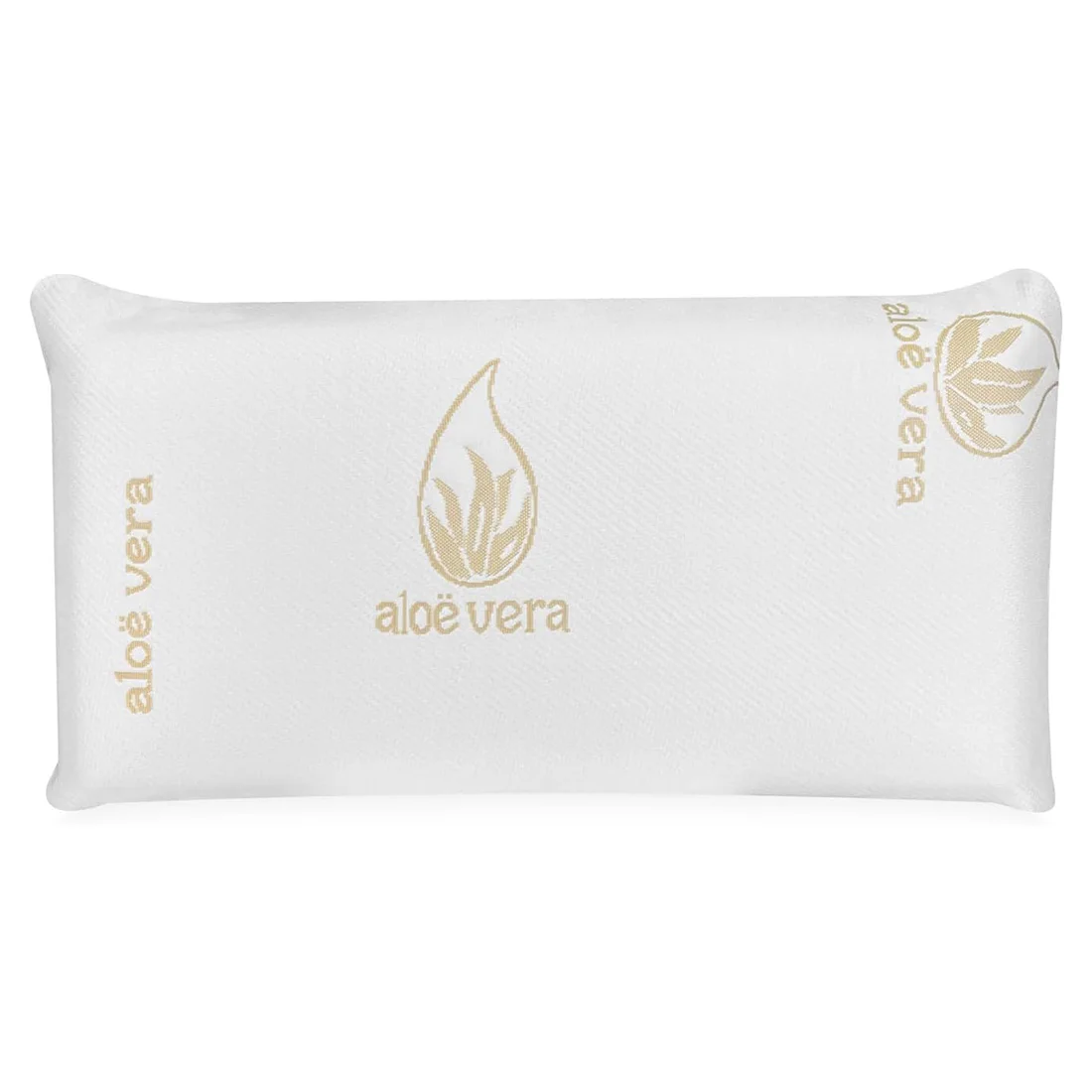 HOMESOL - Almohada viscoelástica Aloe Vera con Copos 100% viscoelásticos. Tejido Strech Aloe Vera. Termoregulable. Firmeza Media - Alta. Fabricado en España - Copo viscoso elástico