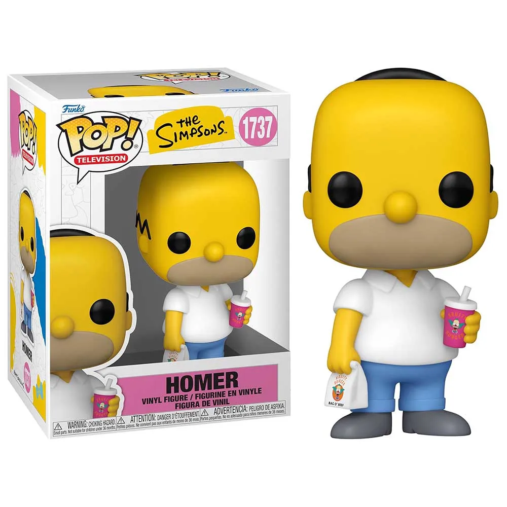 ¡Funko pop! TV: Simpsons 1- Homer Simpson - Los Simpsons - Figura de Vinilo Coleccionable - Idea de Regalo - Mercancía Oficial - Juguetes para Niños y Adultos - Fans de TV - Muñeco para Coleccionistas