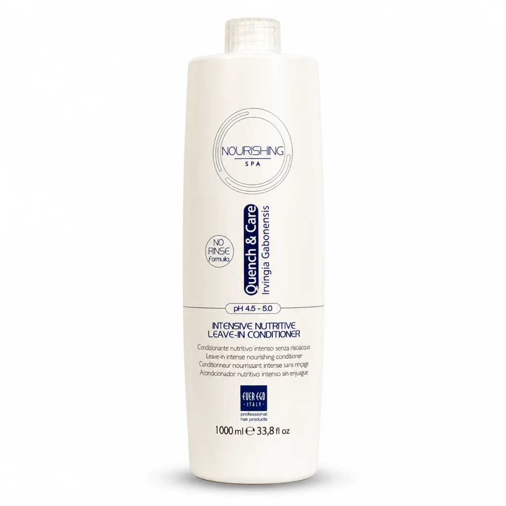 Ever Ego Italy Acondicionador Nutritivo Intenso sin Enjuague pH 4.5–5.0 – Hidratación y Protección Total | 1000 ml