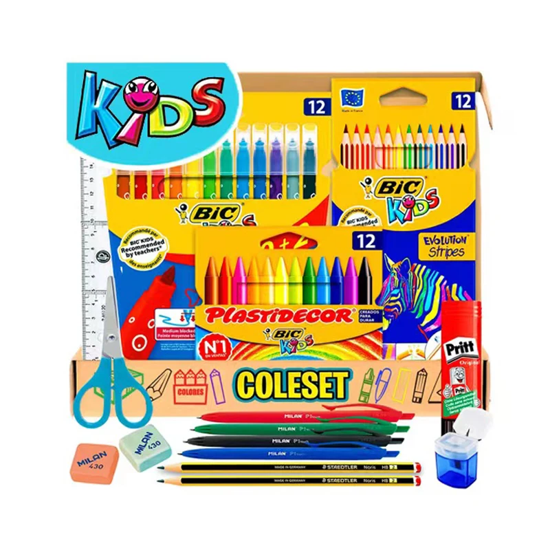 Pack primary school supplies Set back to school Kit infant school batch school supplies Kawaii Material school stationery pretty school supplies cheap full Sets colors kids
