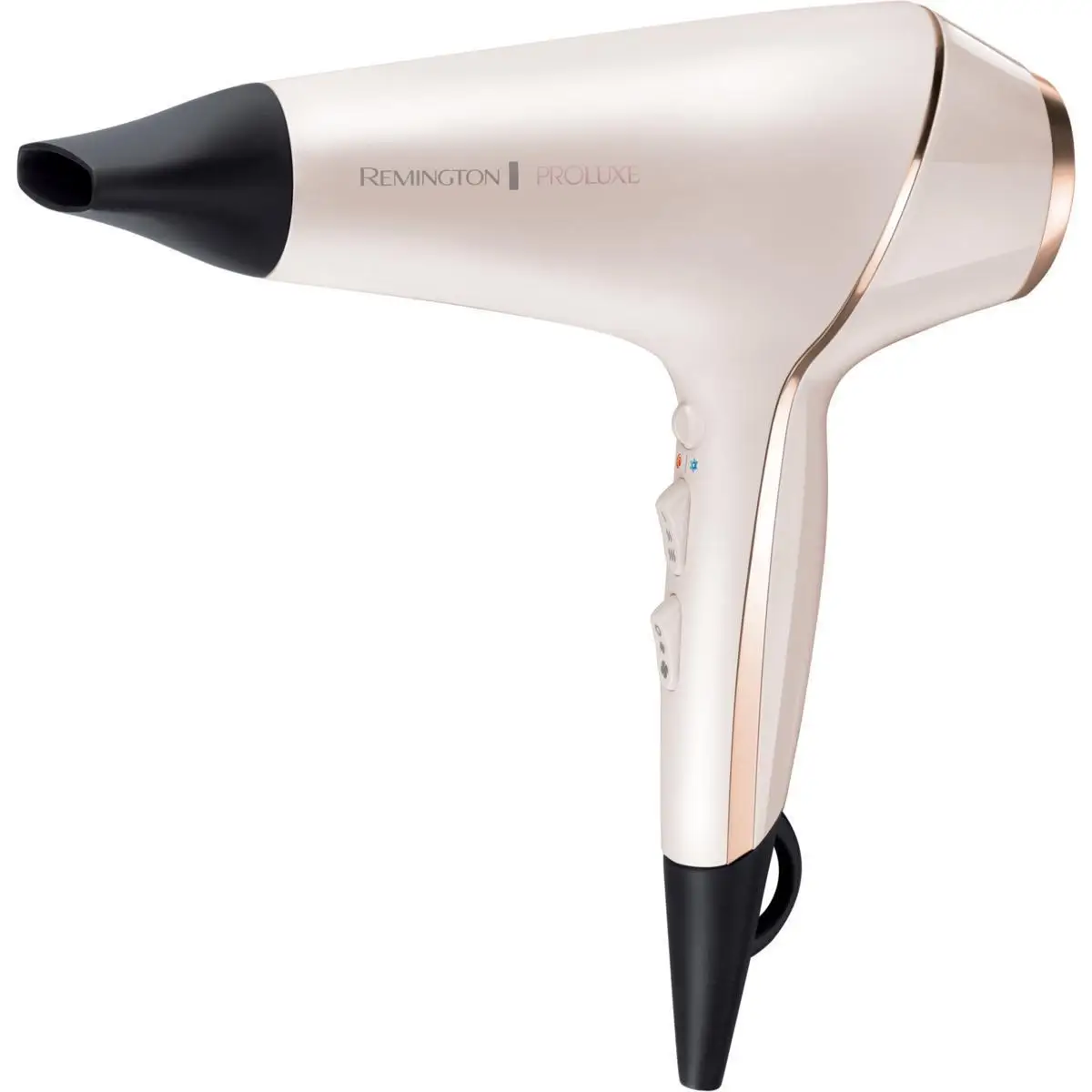 Remington professional hair dryer ProLuxe AC9140 | 2400W power, OPTIHeat technology, ion generator, AC Motor, 3 temperatures, 2 speeds, including diffuser and concentrator.