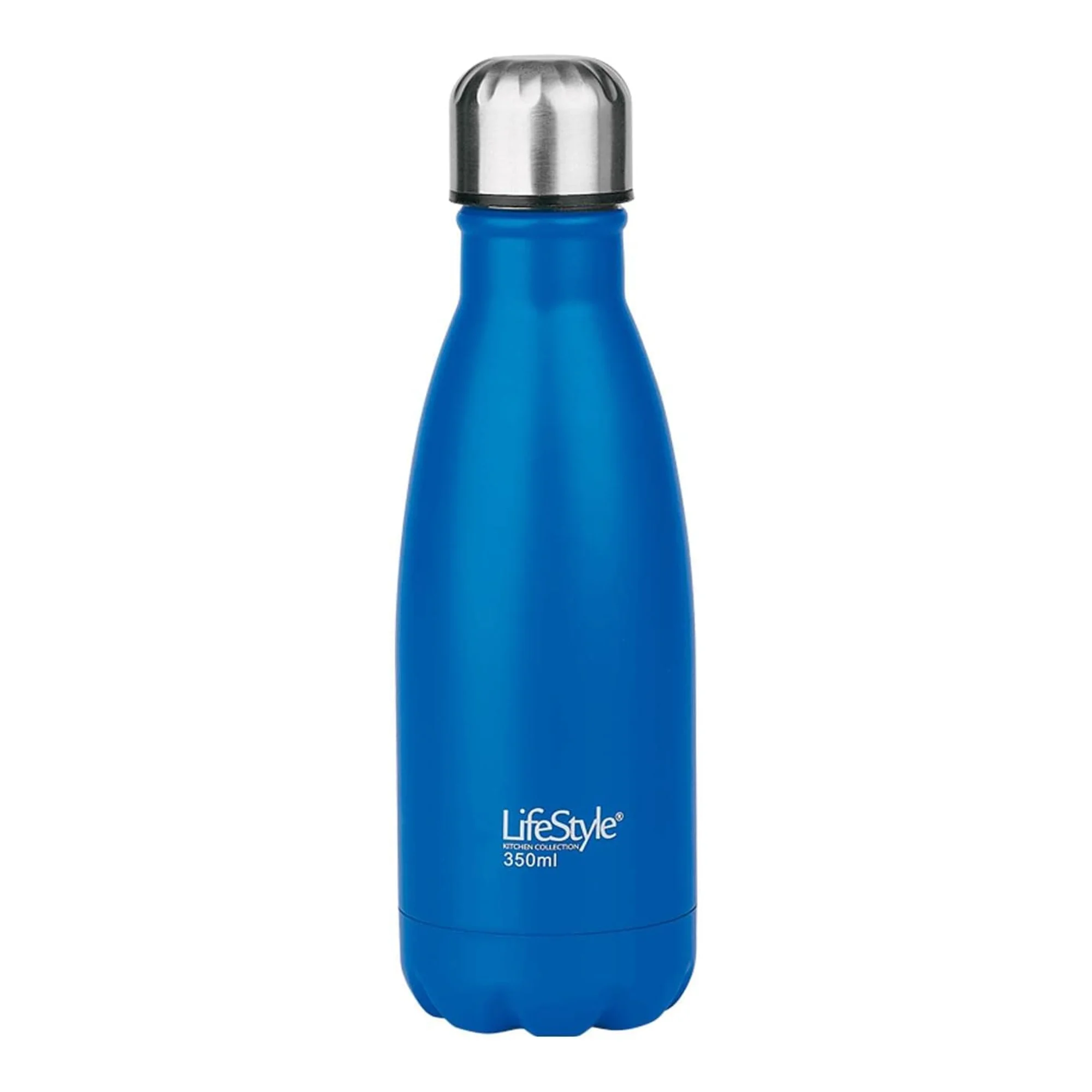 Start Electric | Botella Termo Doble Pared Hermética Azul Mate con Mosquetón - 350ml, 500ml, 750ml – Acero Inoxidable, Tapón Aislante Anti-fugas, Mantiene Frío 12/24h y Caliente 12h, Resistente, Ideal
