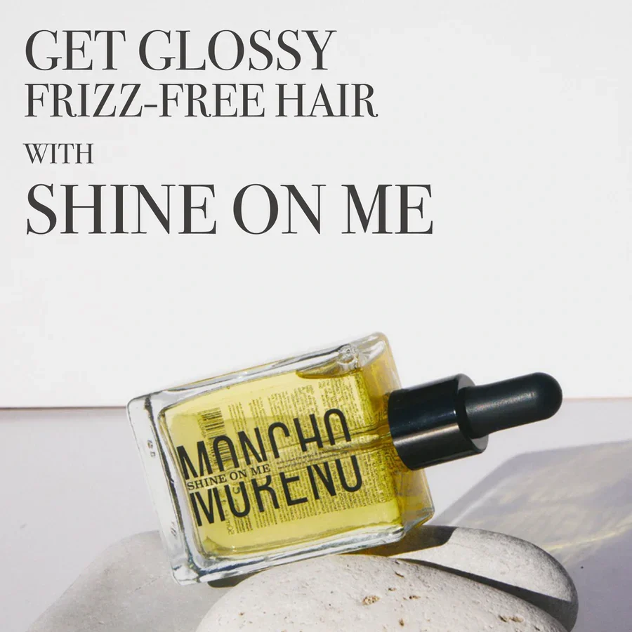 Moncho Moreno Shine On Me 50ml Dry Oil for Ends, enriched with argan and camellia oils, provides deep hydration, reduces frizz, and protects with Vitamin E; suitable for all hair types and ideal for use on wet or dry hair. #6