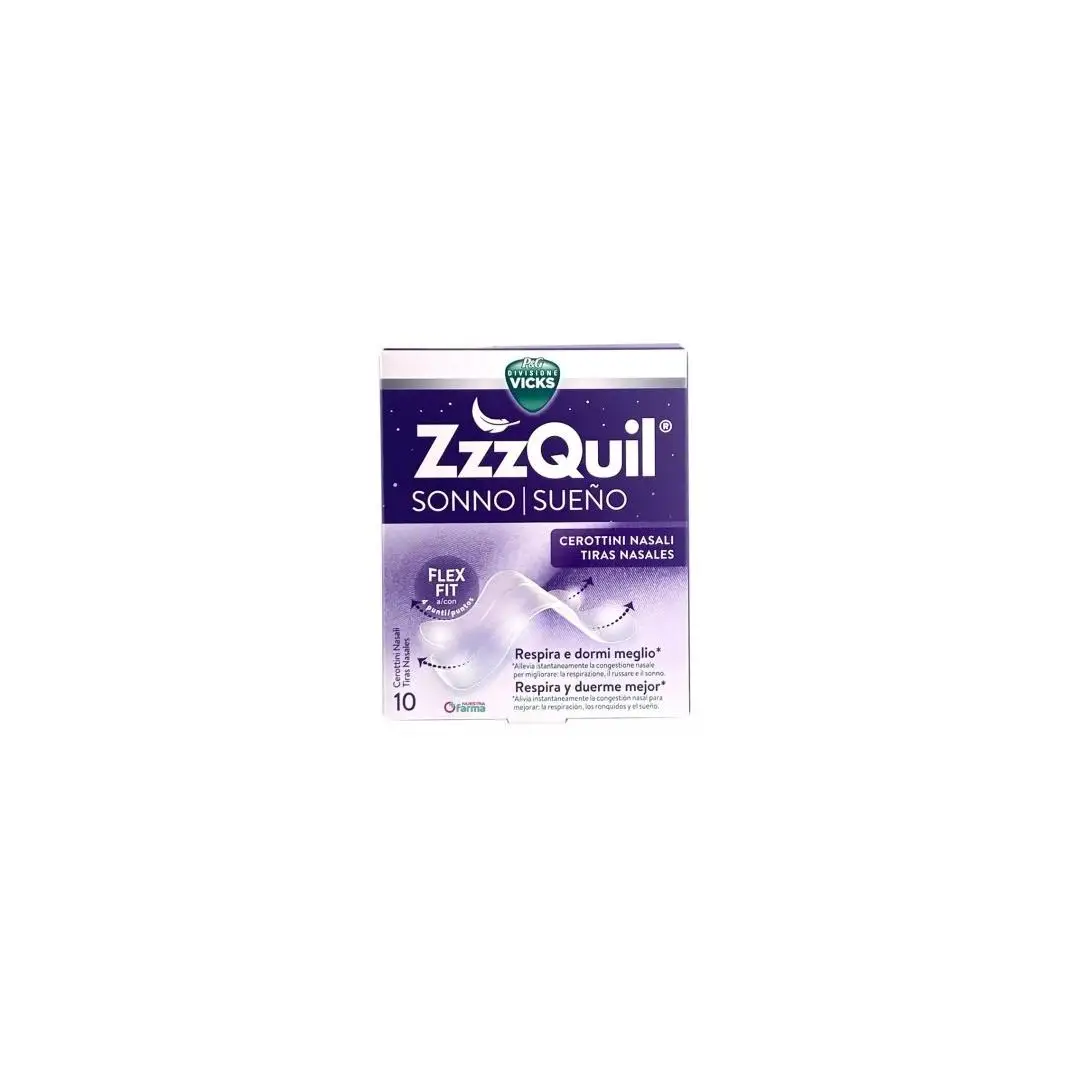 Zzzquil sueño 10 tiras nasales