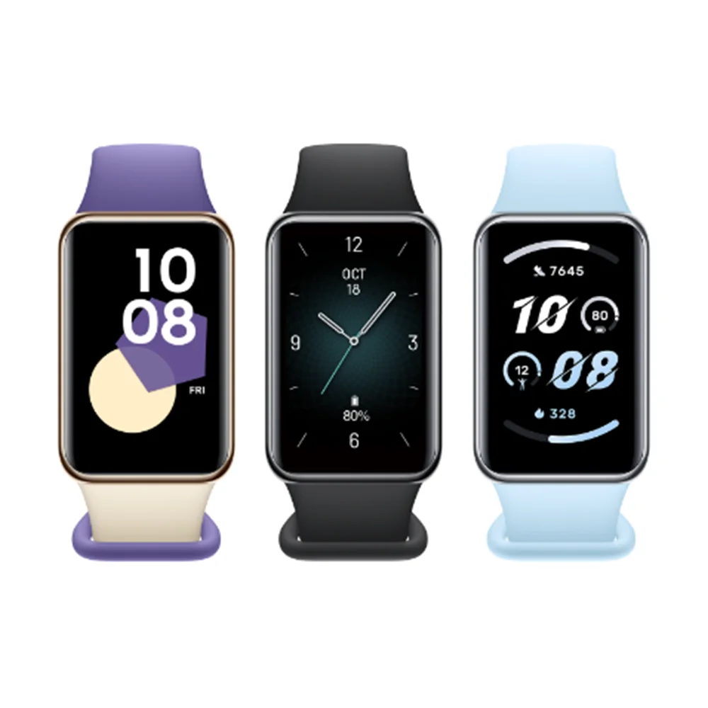 HONOR Band 9 Global version Black / Purple / Blue, curve edge design | Physical health monitoring | Battery life of 14 days