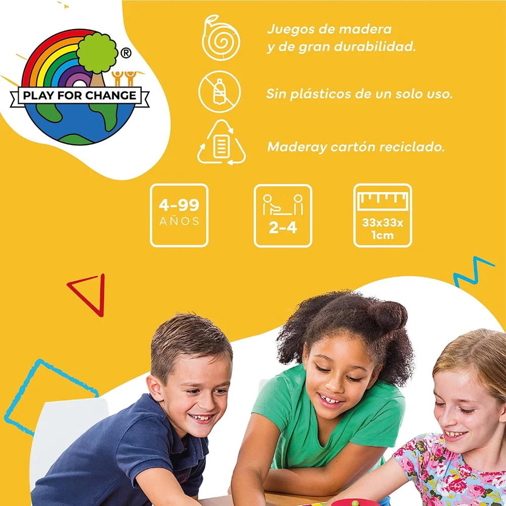 Parchis board - wooden goose 33x33 cm (cayro t-135)