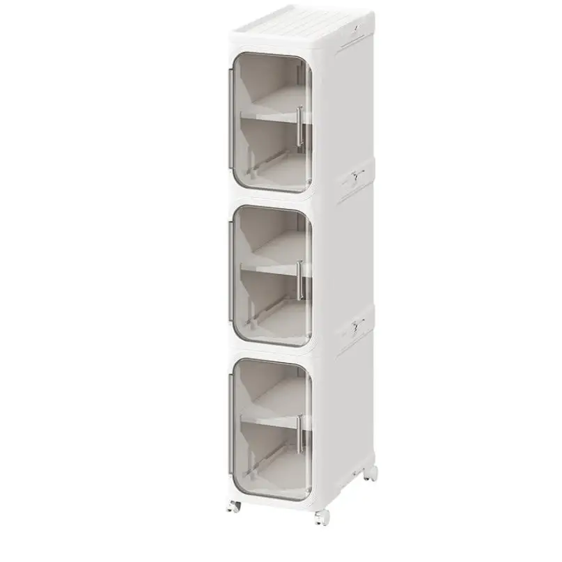 Estantería/armario de almacenamiento plegable, espacio de almacenamiento para cajones/armarios de baño estante de almacenamiento estrecho montado en el suelo, cocina ,habitacion organizador a prueba