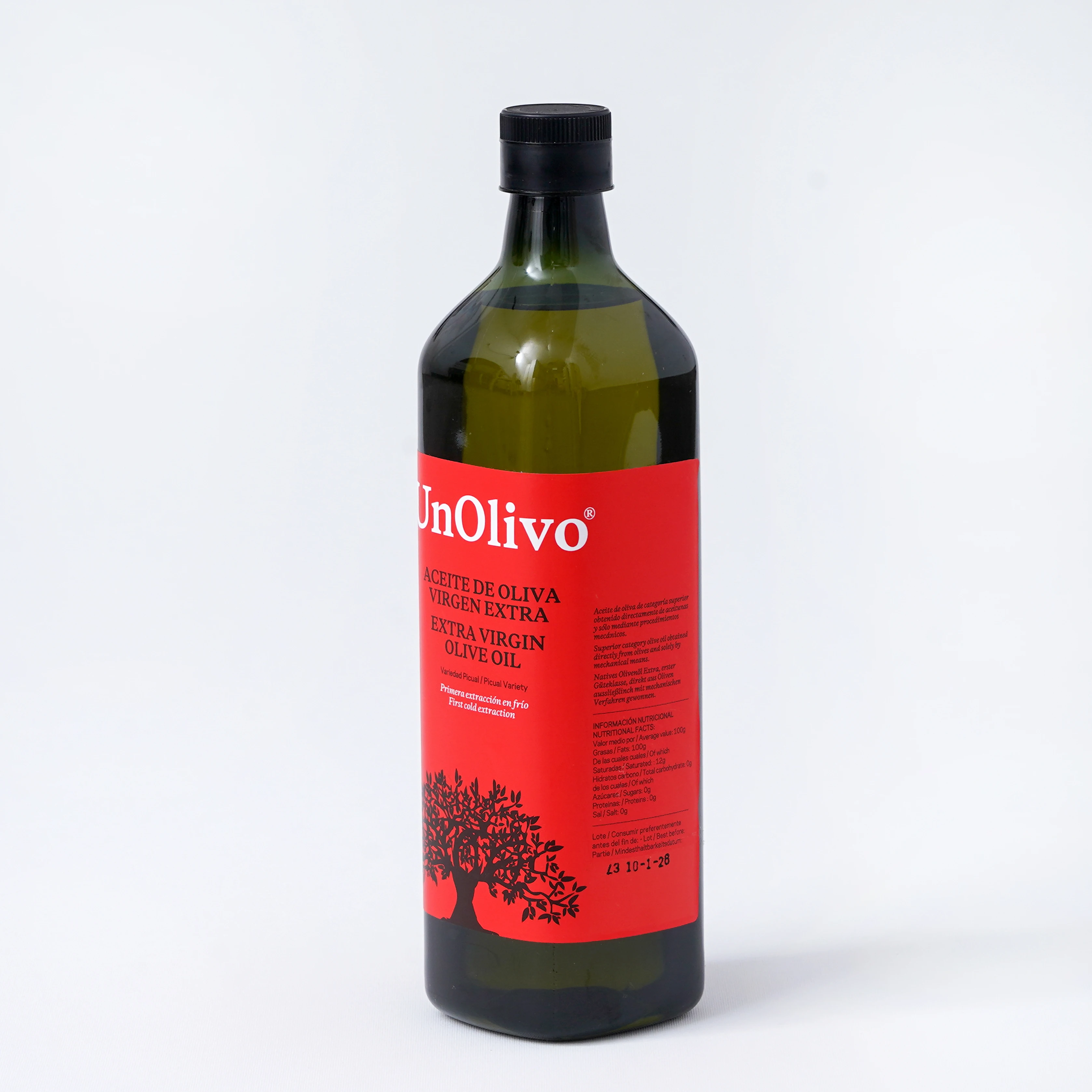Aceite de Oliva Virgen Extra Un Olivo - PET 1L, Variedad Picual,