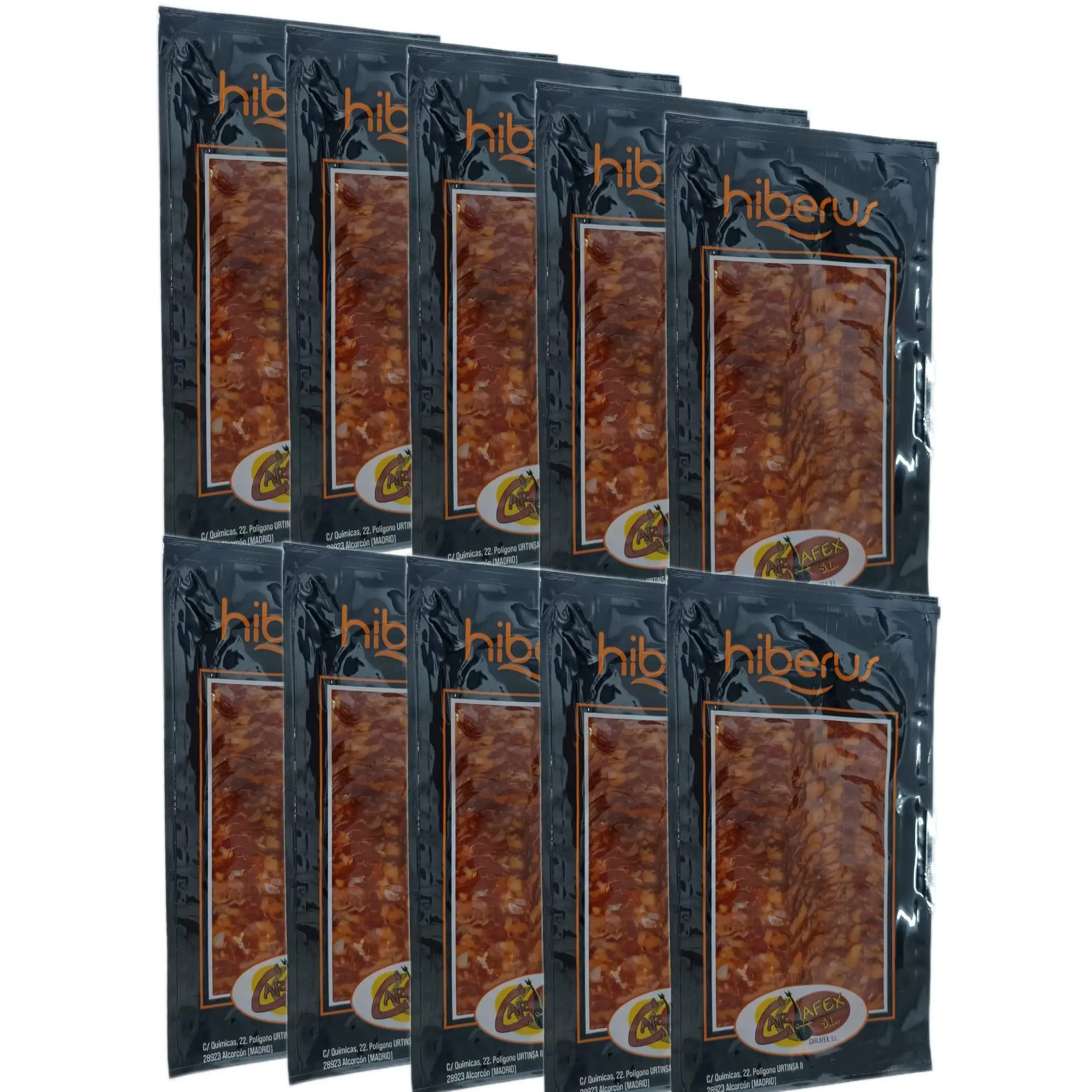 Chorizo Ibérico Hiberus 100gr - Pack de 10 Sobres (1kg Total)