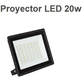 PROYECTOR LED 20w 6500K ADoceVoltios