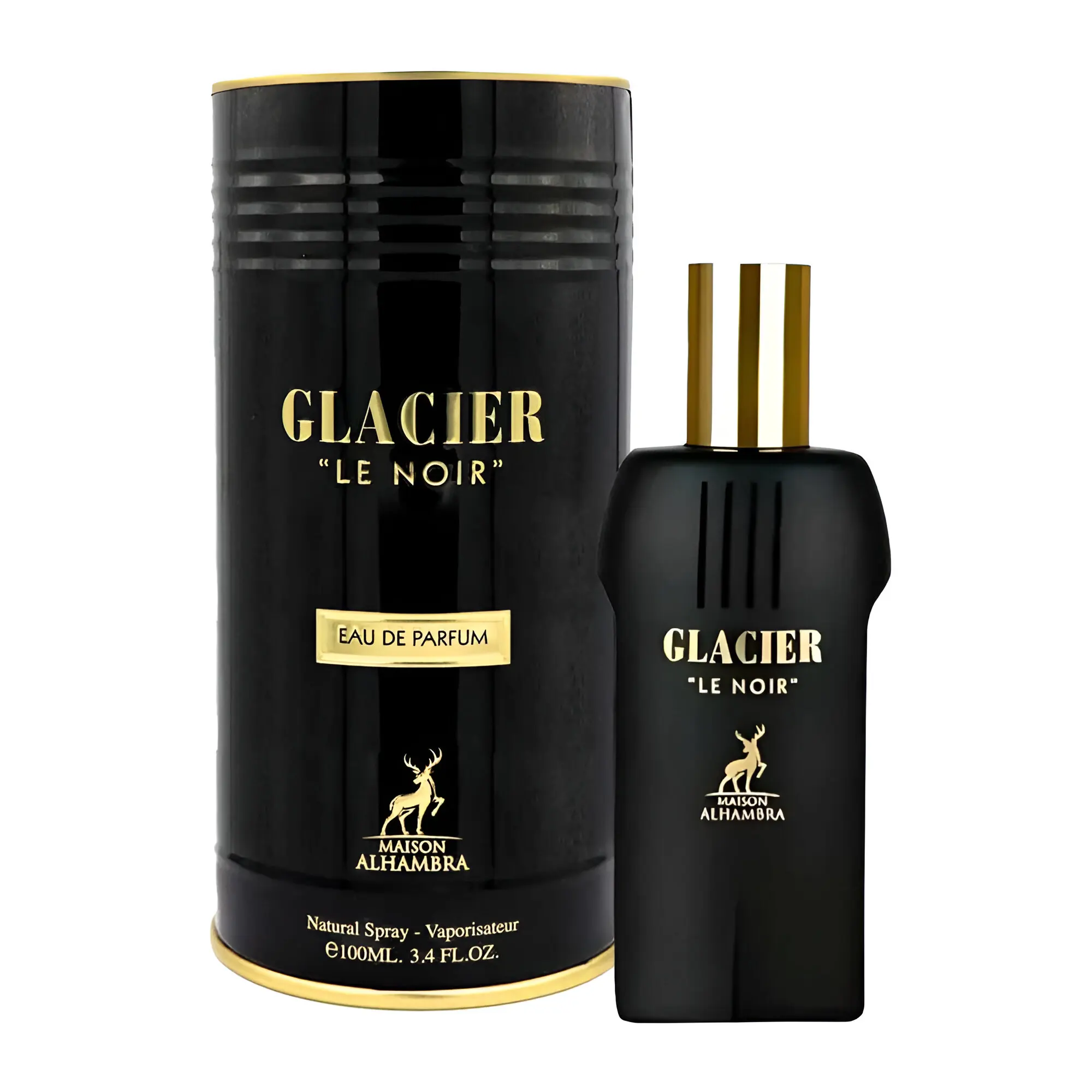 GLACIER LE NOIR 100ML EAU DE PARFUM Maison Alhambra Perfume Arabe Para Hombres ORIGINAL