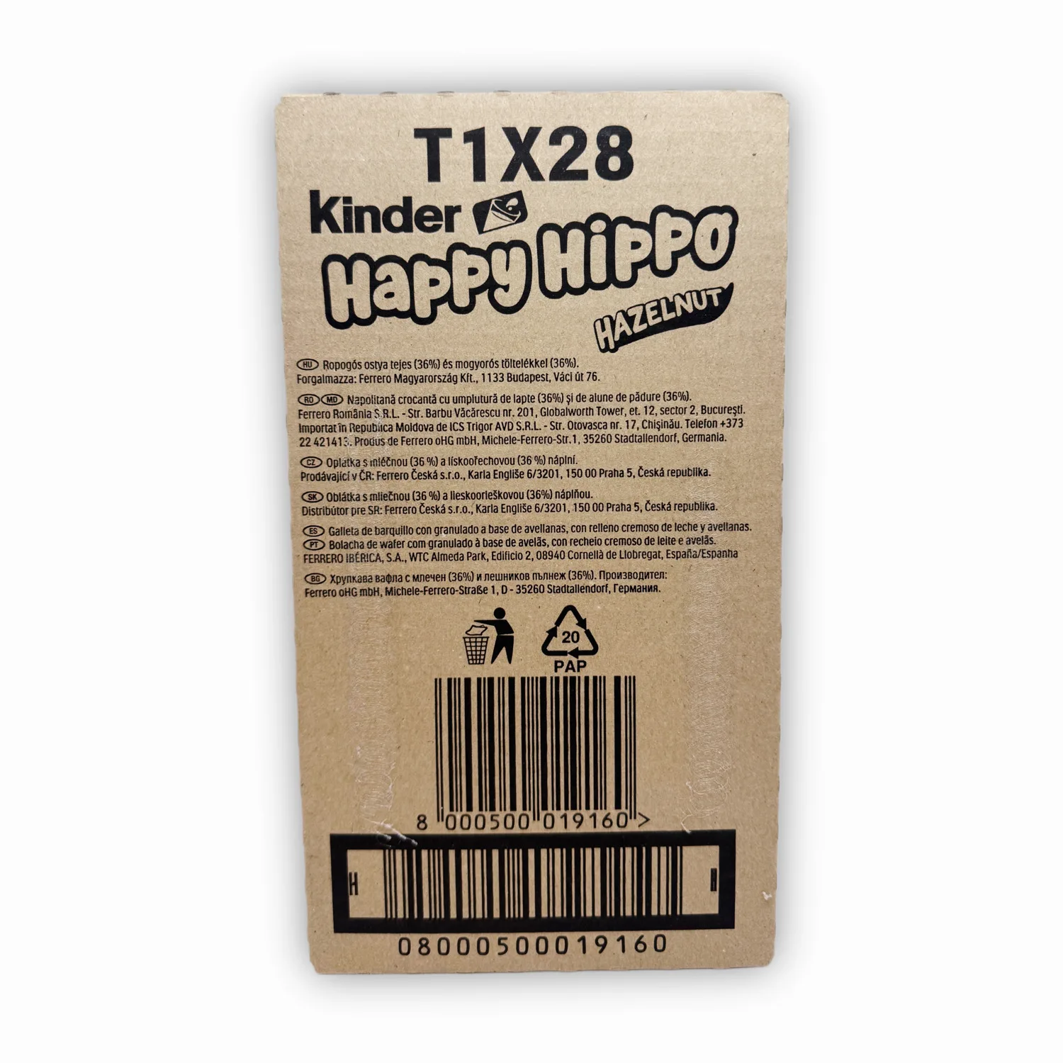 Kinder happy hippo 28 units