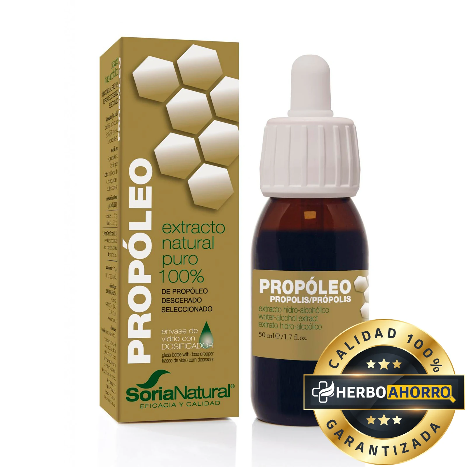 Soria natural hydroalcoholic propolis extract – helps stimulate your defenses – anti-inflammatory properties – 50 ml.