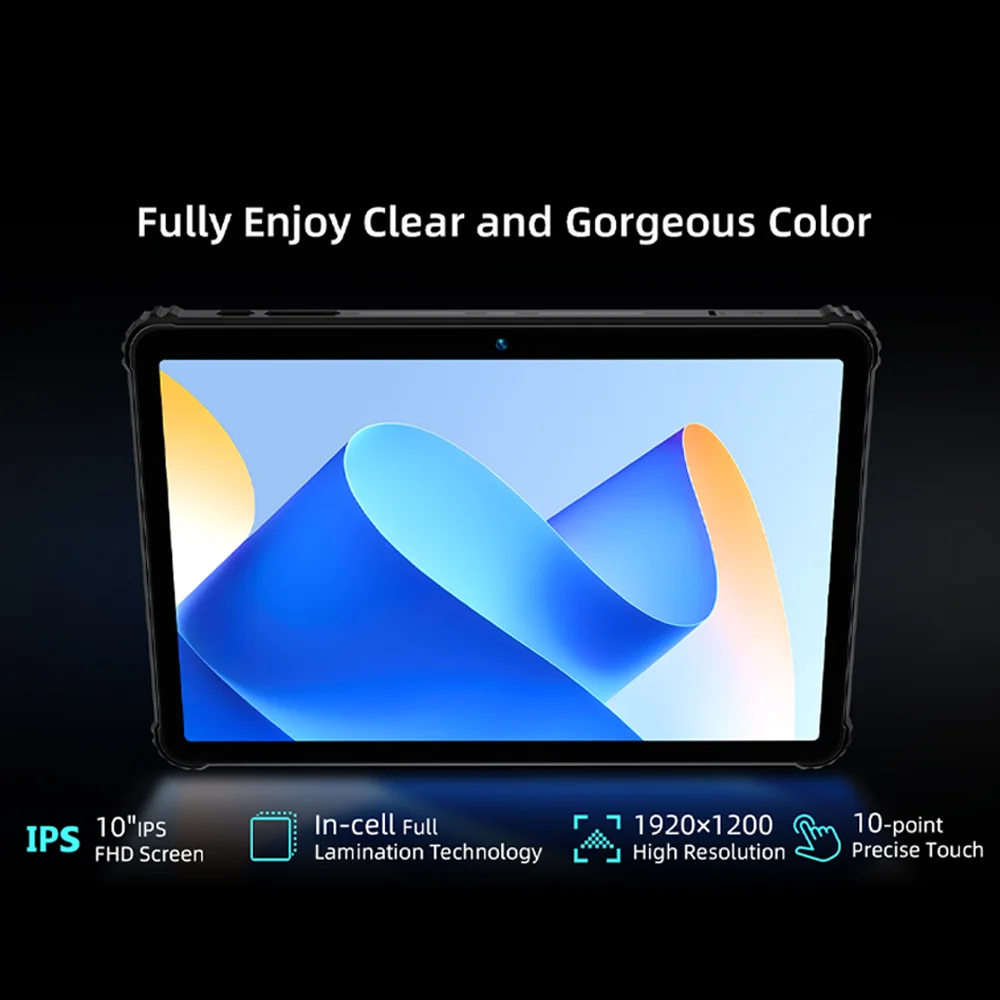 BMAX i10S Pro Tablet Rugerizada IP68 Antichoque Agua Polvo 10.1″ 1920×1200 14GB+128GB T616 10000mAh Android 14 4G 9