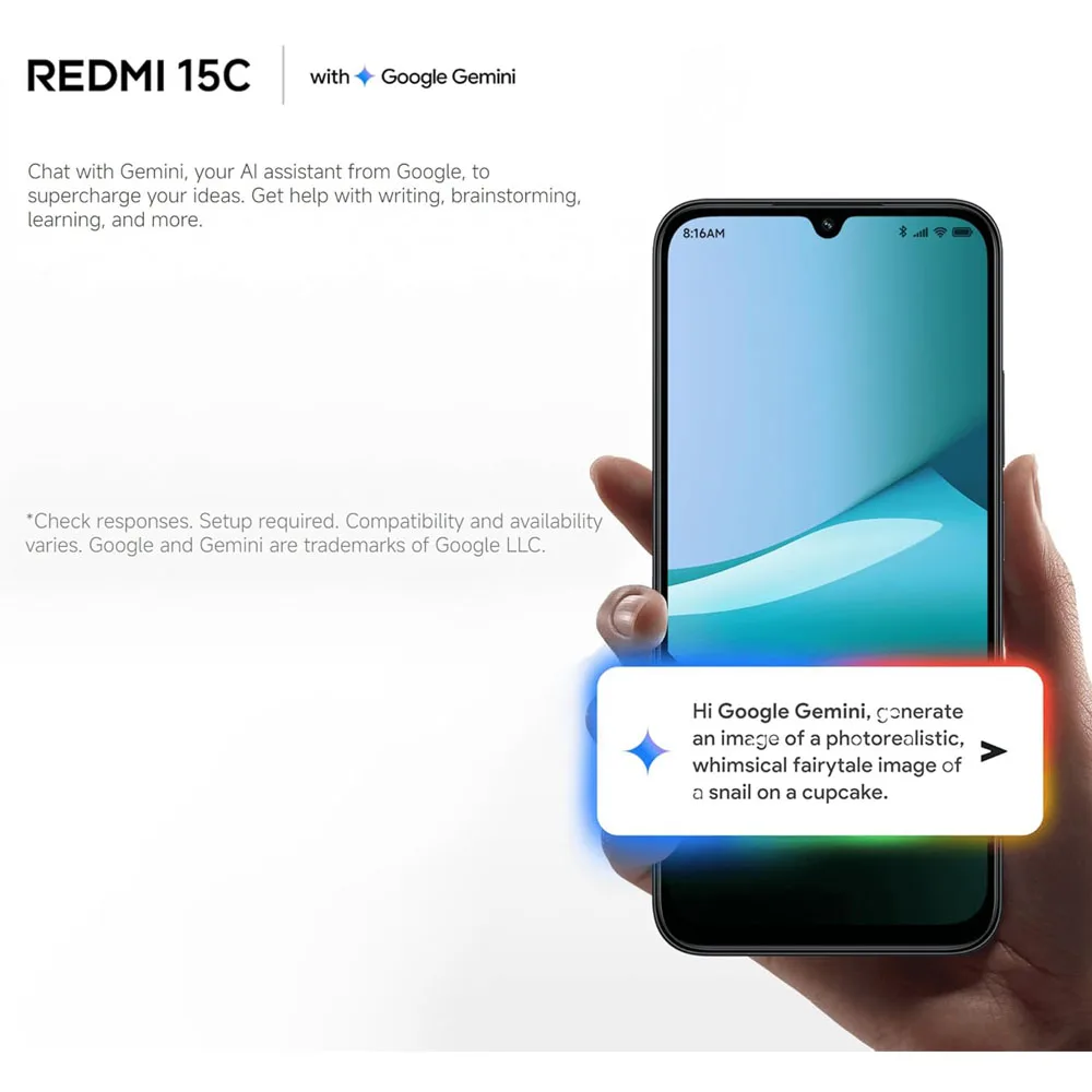 Xiaomi Redmi 15C Smartphone 4GB+128GB| 4+256GB Pantalla de 6.9″ batería de 6000mAh Carga rápida de 33W procesador Octa-Core 8