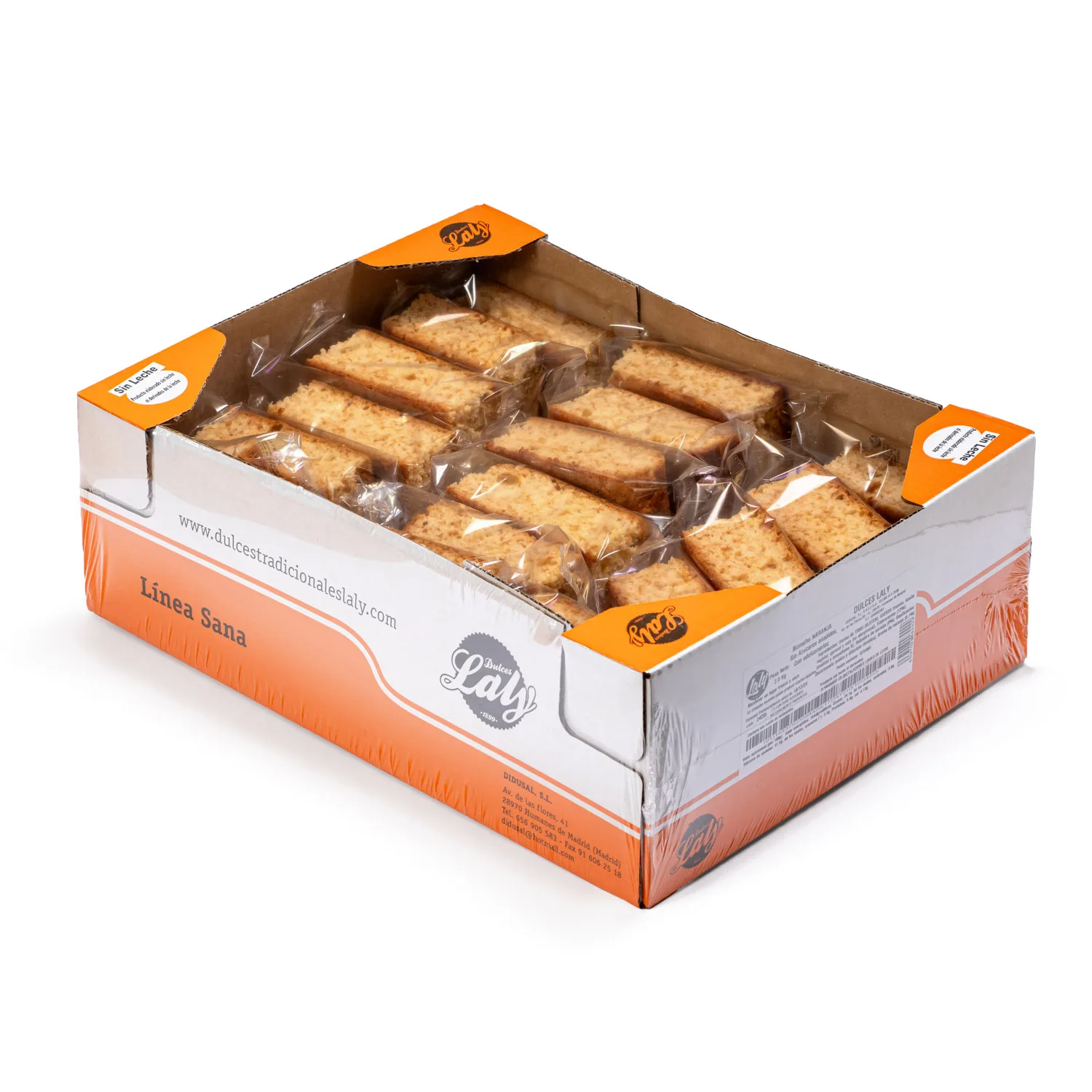 Orange sponge cake without added sugar