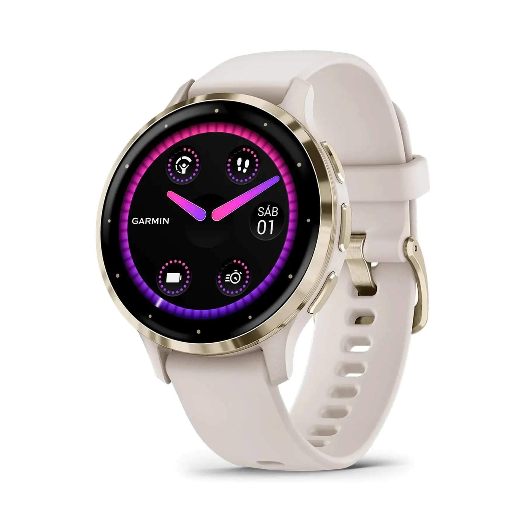 GARMIN Venu 3S Ivory + Soft Gold / Smartwatch 41mm