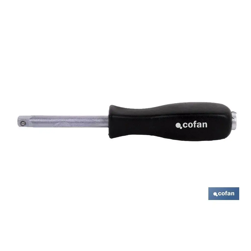 COFAN - Destornillador rígido doble boca en 1/4" | Para vasos de 1/4" | Con cuadradillo trasero también en 1/4"
