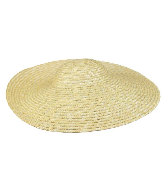 Sombrero Pamela de Paja Natural Kassabian 45 Cm Diámetro