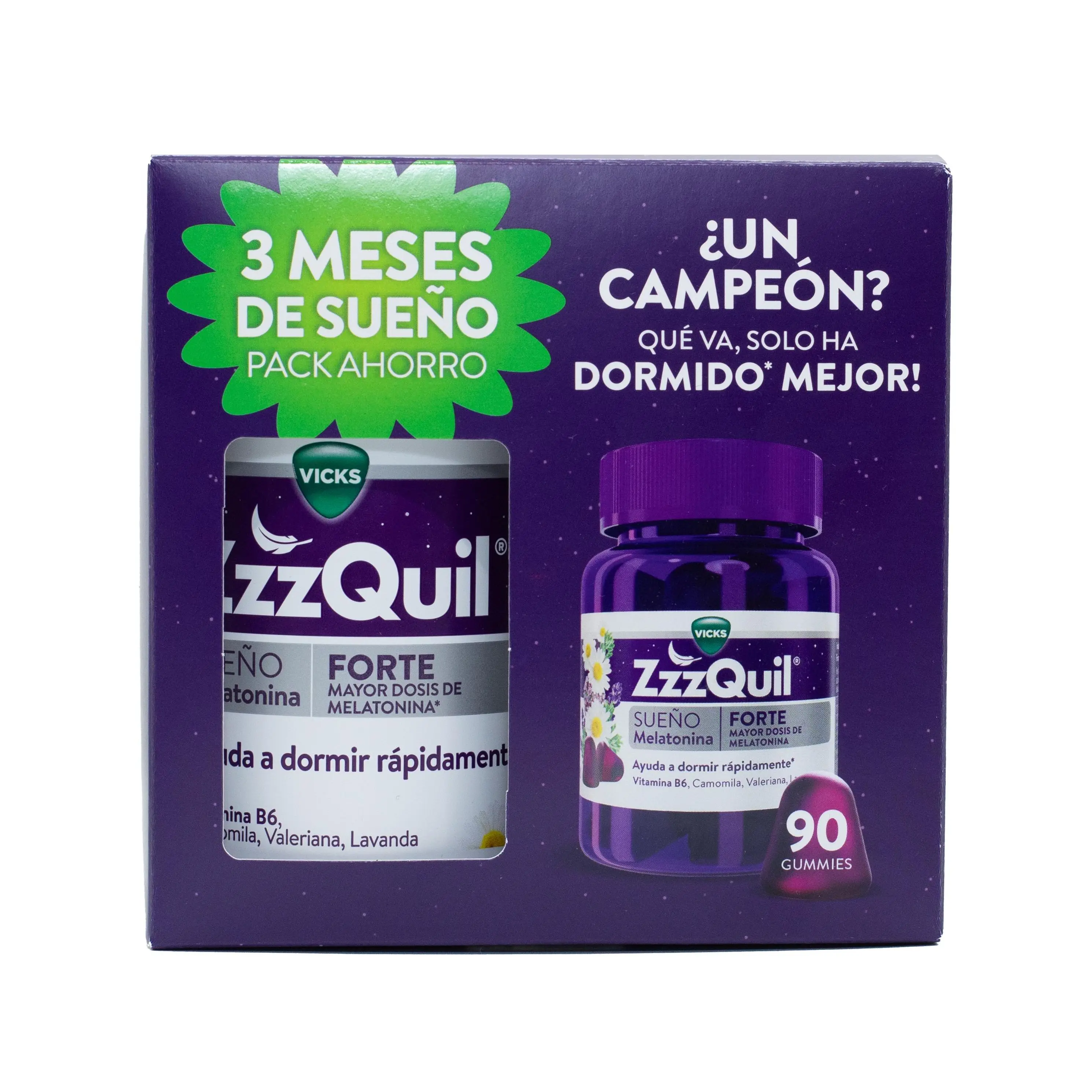 ZZZQUIL NATURA FORTE SABOR FRUTOS DEL BOSQUE 90 GUMMIES