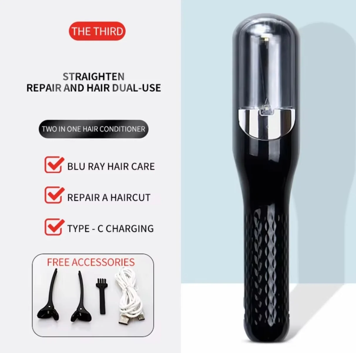 Electric Open Tip Trimmer for Hair, Automatic Open Tip Remover, Damaged Hair Repair