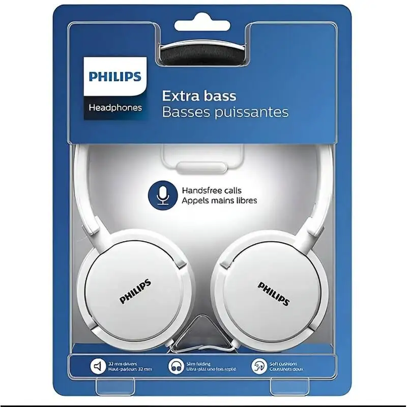 Philips shl5030wt/00 headphone and helmet wired headband white