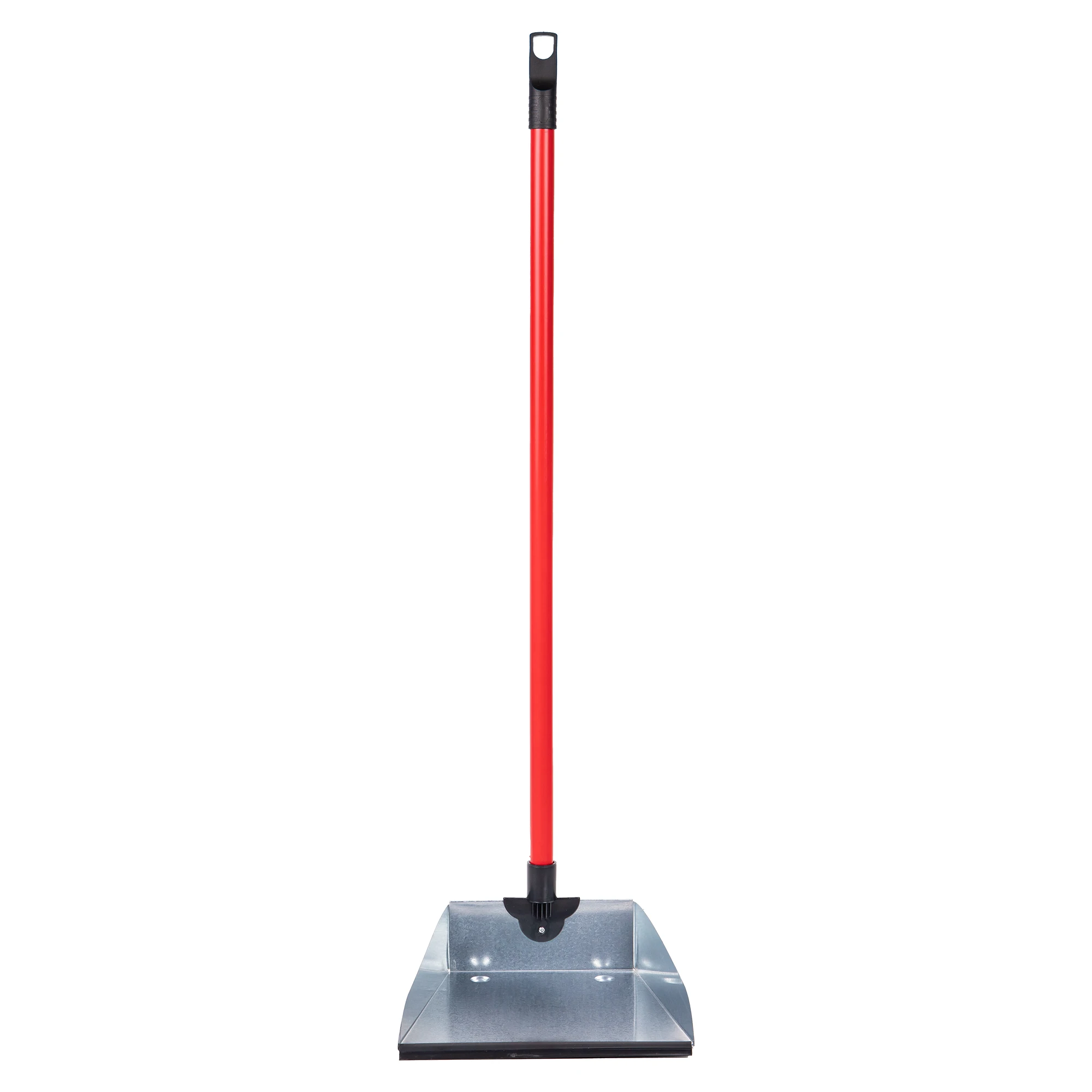 Cofan Recogedor metálico con goma | Mango incluido | Alta resistencia | Medidas: 83 x 24 cm