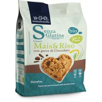 GALLETA MAIZ ARROZ CHIPS CHOCO 250gr BIO SG