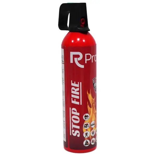 Extintor de Incendios para Coches, Cocinas, Barbacoas, Autocaravanas. Spray Extintor Incendios Multiusos. Stop Fire, 750 mm.