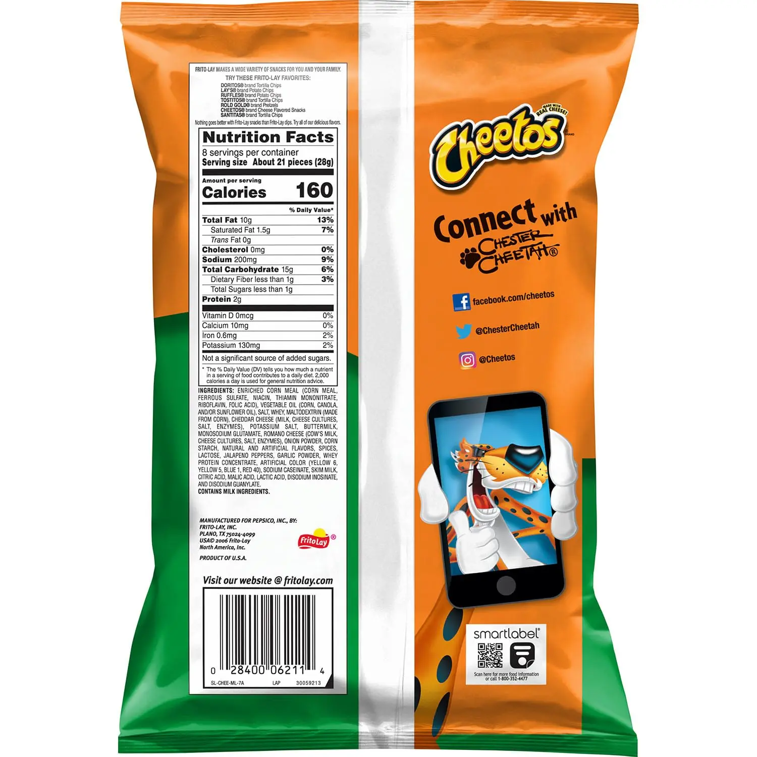 Cheetos Cheddar jalapeno Crunchy Flavored XL 226g pack2