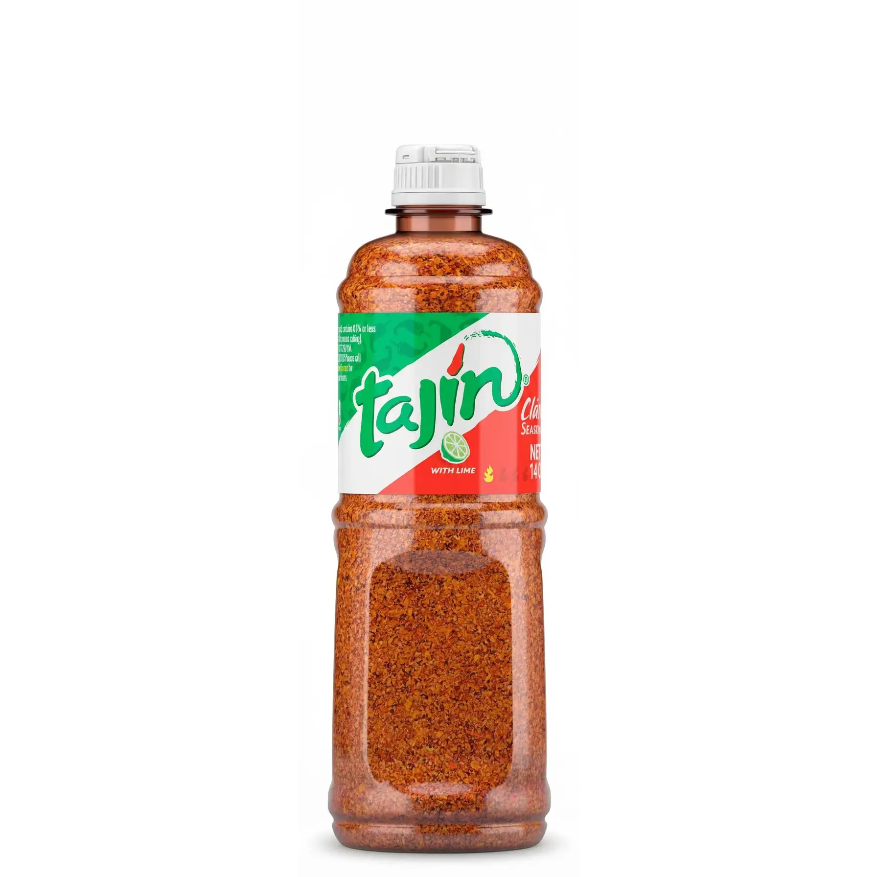 Tajín Sazonador Clásico para Frutas, Verduras y Snacks, Condimento Mexicano de Chile, Sal de Mar y Lima, Formato Familiar 400g (14oz), Ideal para Micheladas y Cócteles