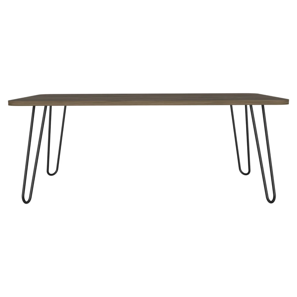TUHOME Mesa de Centro Andorra, con patas Horquilla, Bellota Madera manufacturada Salón-Mesas