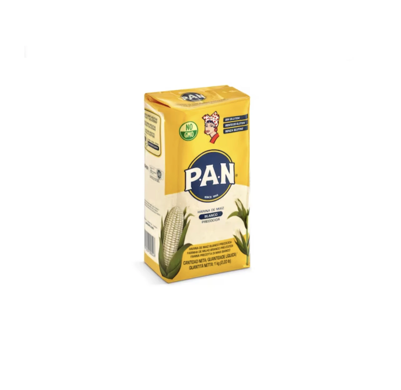 Precooked white corn flour P.A.N. GLUTEN Free 1kg