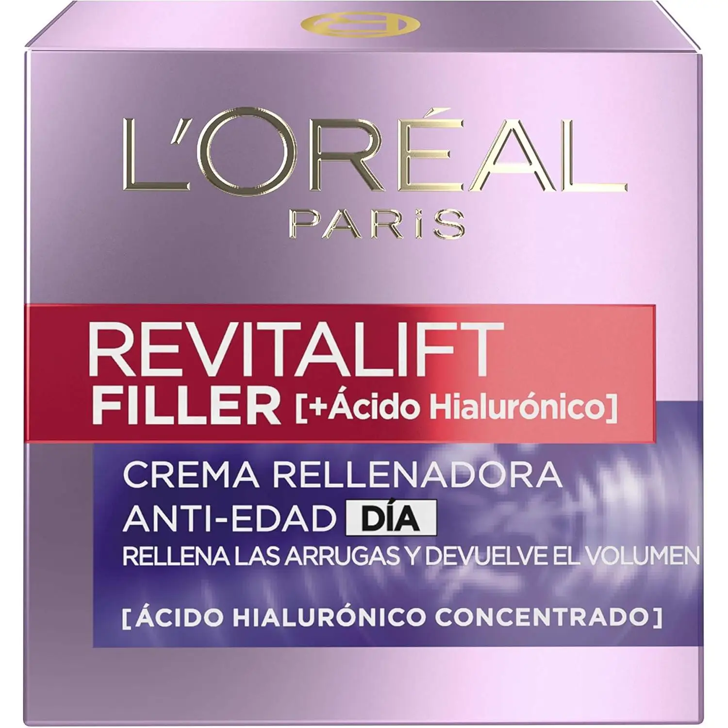 L'Oréal Paris Revitalift Filler Crema de Día SPF 50 con Microrelleno de Ácido Hialurónico Y para dia Y para noche Y Revitalift Rellenador Crema-Gel Nutritiva e Hidratante Rejuvenecedora Facial con