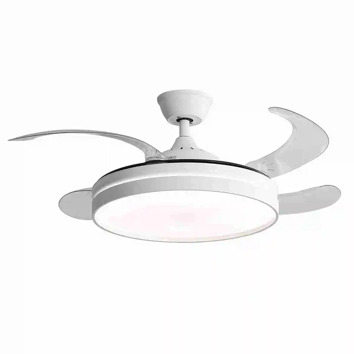 Ventilador de Techo Almalux con Luz LED - Aspas retráctiles de 106 cm - Silencioso - Función Frío-Calor - Motor DC de 30W - LED de 70W