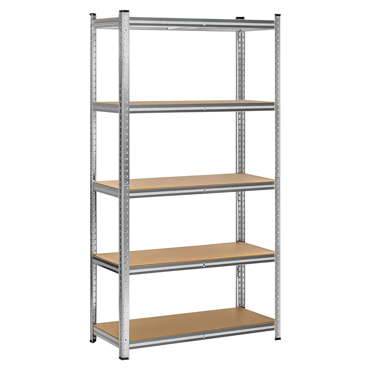 Estantería Metálica 150x70x30cm 5 Baldas MDF Acero Galvanizado Klack
