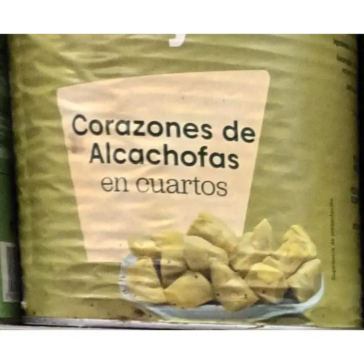 Alcachofas Cortadas en Cuartos, Conserva en Bote para Uso Profesional, 1570 g  N /