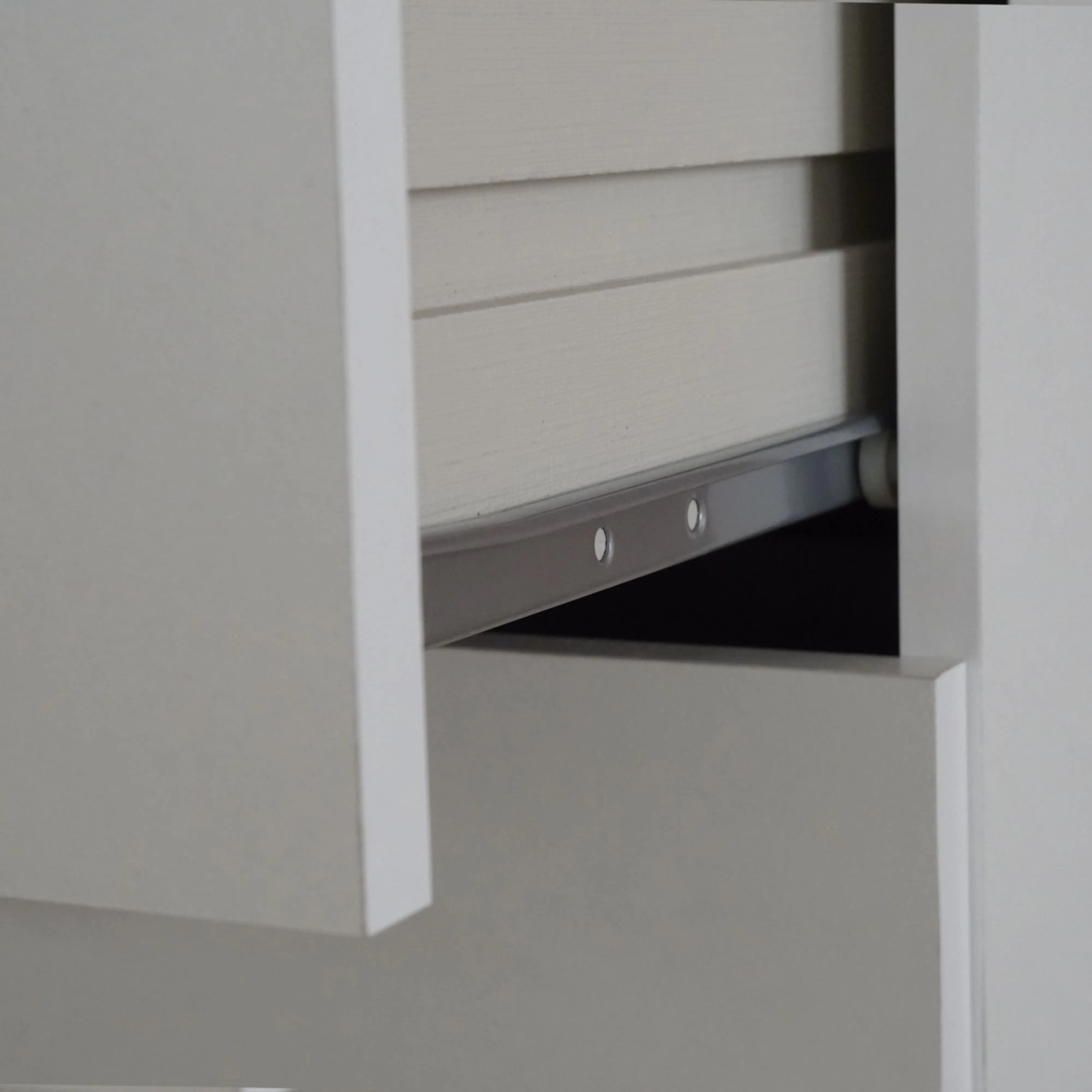 Miroytengo comfortable with 4 drawers with metal guide Tibet in matte white or Cambrian Oak in melamine 74x78 cm